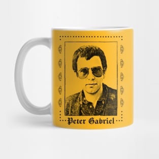 Peter Gabriel 80s Aesthetic Fan Art Design Mug